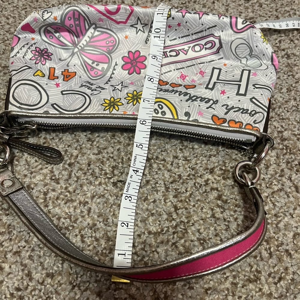 Coach Poppy Graffiti Butterfly Shoulder Bag - Picture 8 of 8